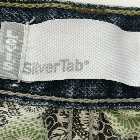 Levi's Silver Tab Wide Leg Bootcut Jeans Men 36x30 Blue Mid Rise Medium Wash - Picture 3 of 12